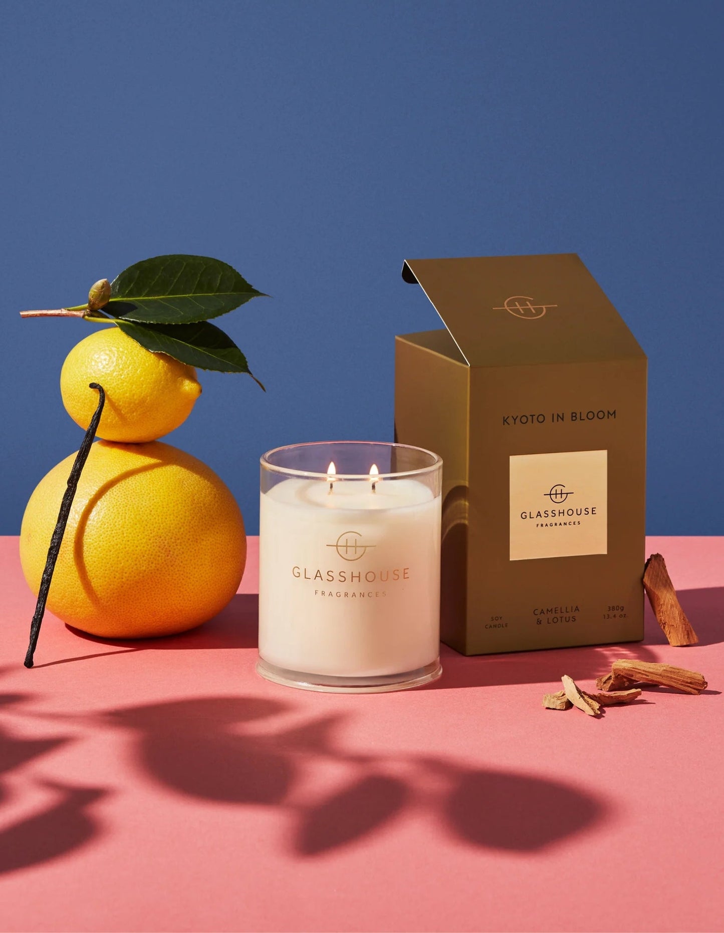 Bougie 380g - Kyoto en fleurs - Glasshouse Fragrances