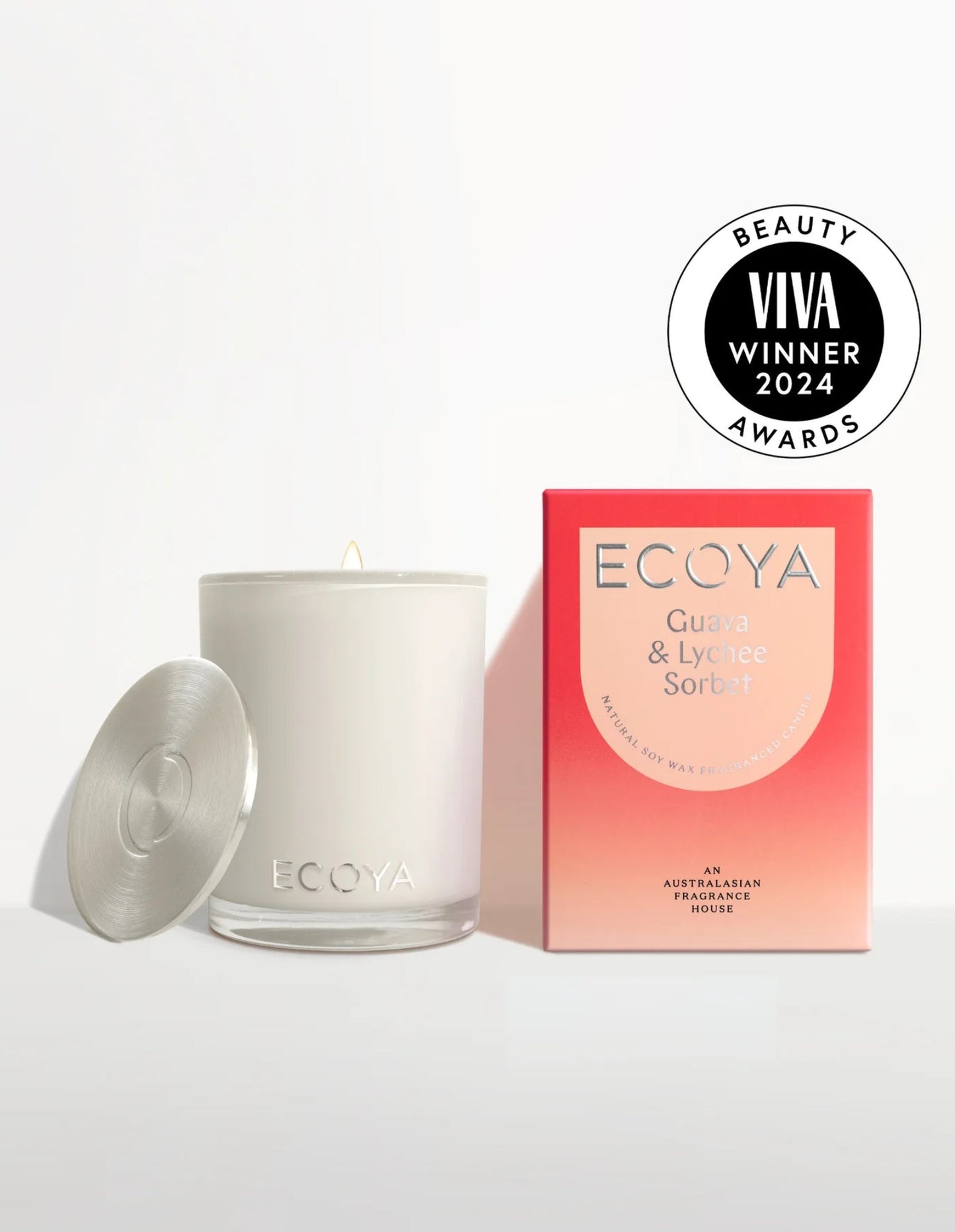 Bougie 400 g - Sorbet Goyave & Litchi - Ecoya
