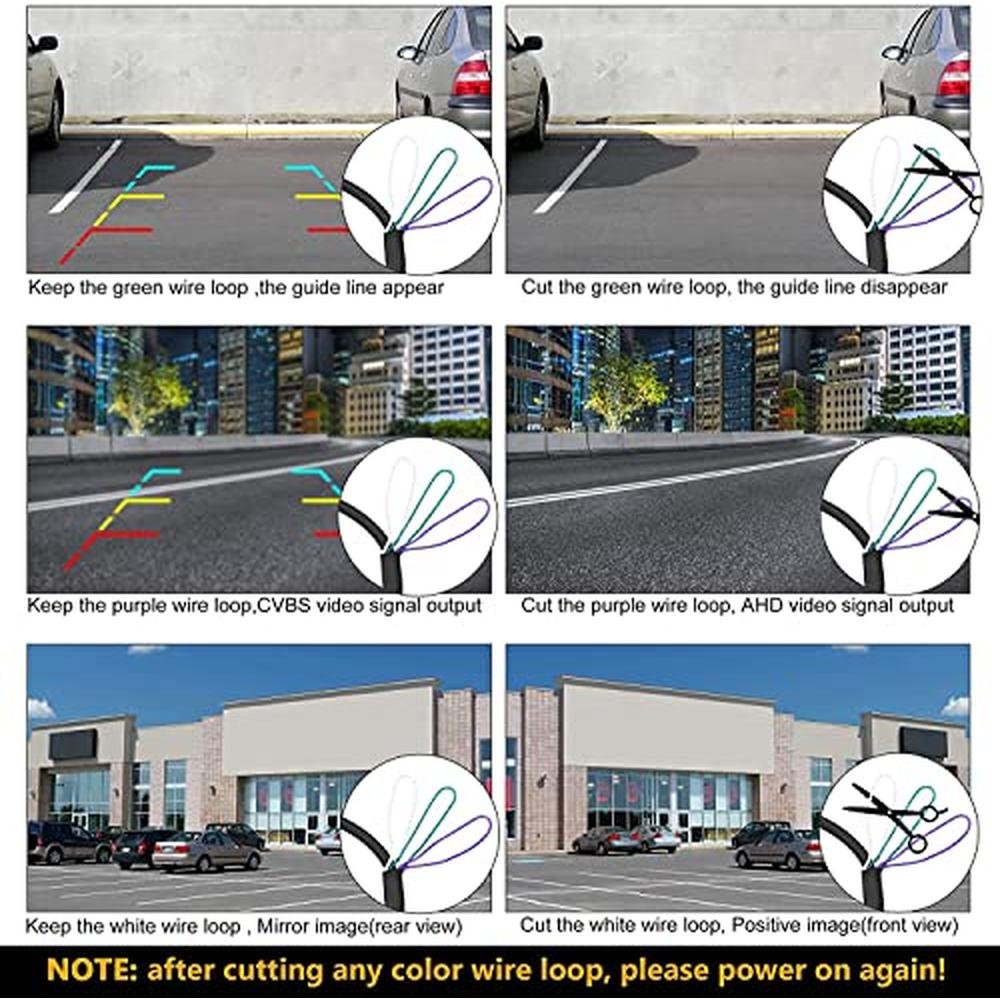 NATIKA Backup/Front/Side View Camera: No Distortion Effect Starlight Night Vision HD Metal Flush or Surface Mount 720P AHD and TVI Reverse Rear View Backup Camera for Cars Pickup Trucks SUVs RVs Vans