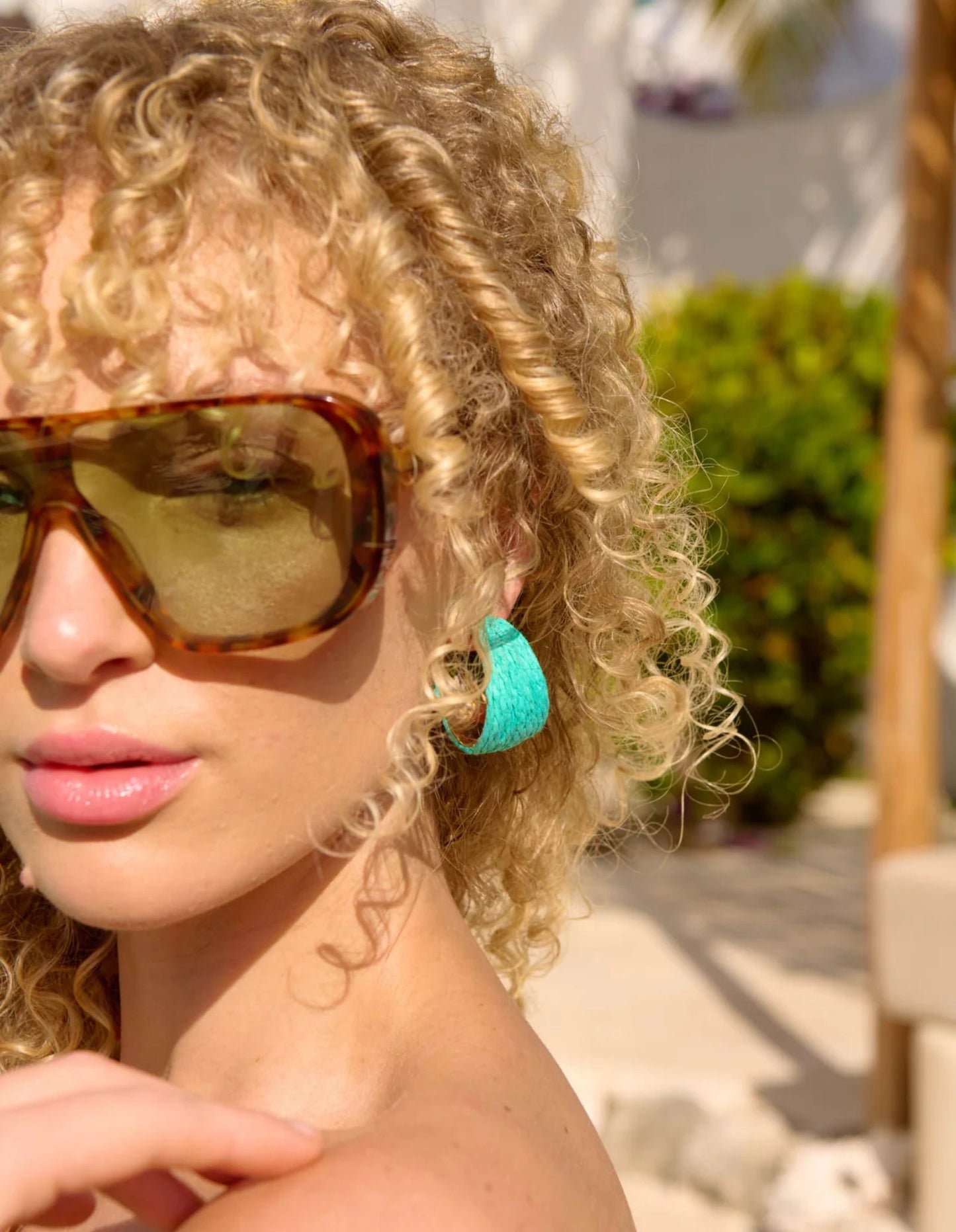 Baja Hoop Earring - Mint - Haven