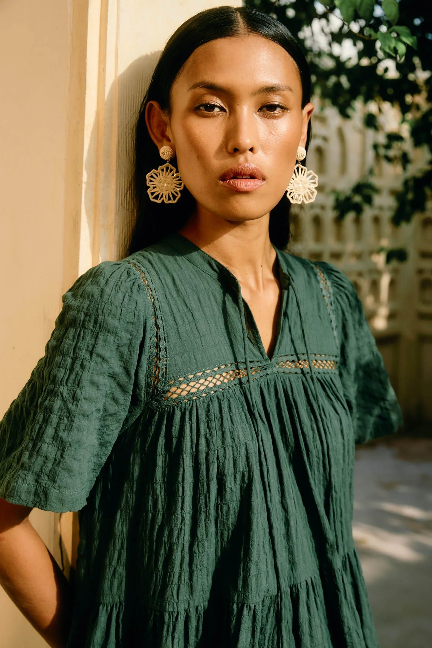 Silvijas ziedu auskars - Audekls - Mines sala