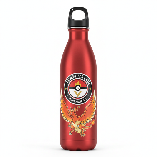 Team Valor Water Bottle Angled View