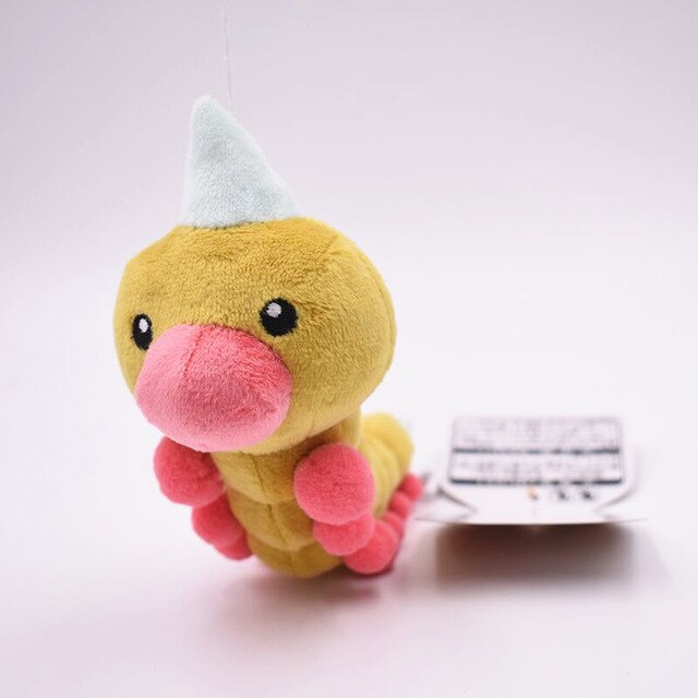 TAKARA TOMY Pokemon 19cm Weedle Plush Toy Soft Stuffed Peluche Dolls Regalo para sa Pasko ng mga Bata