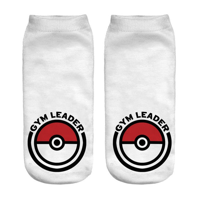 Socks 3D Printed Animals Anime Cheaper Short Cute Lady Girl Summer Funny Valor Socks Pokemon Go