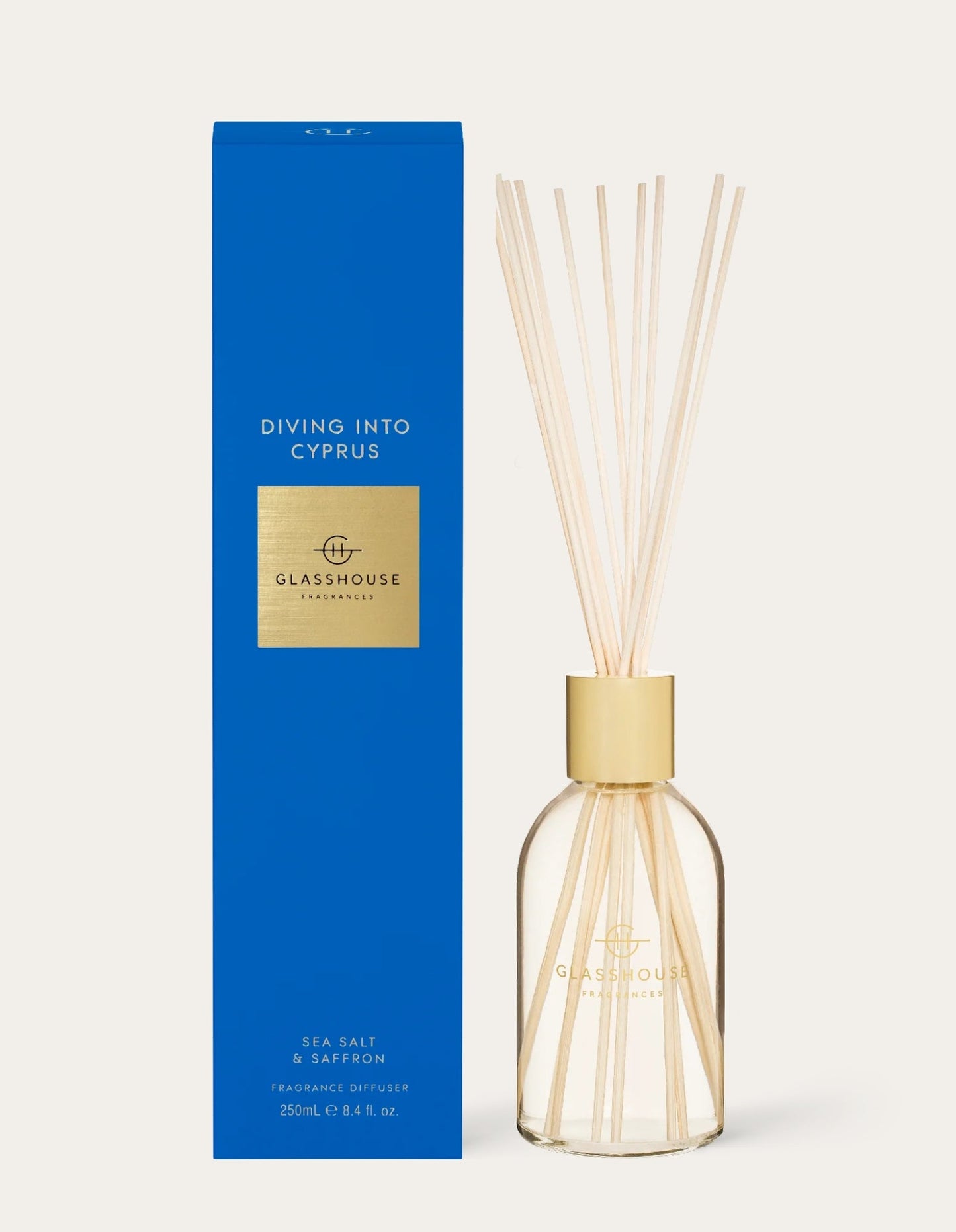 Diffuseur 250 ml - Plongée au cœur de Chypre - Glasshouse Fragrances