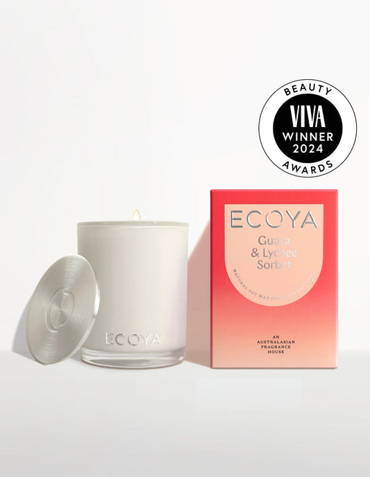 Bougie 400 g - Sorbet Goyave &amp; Litchi - Ecoya