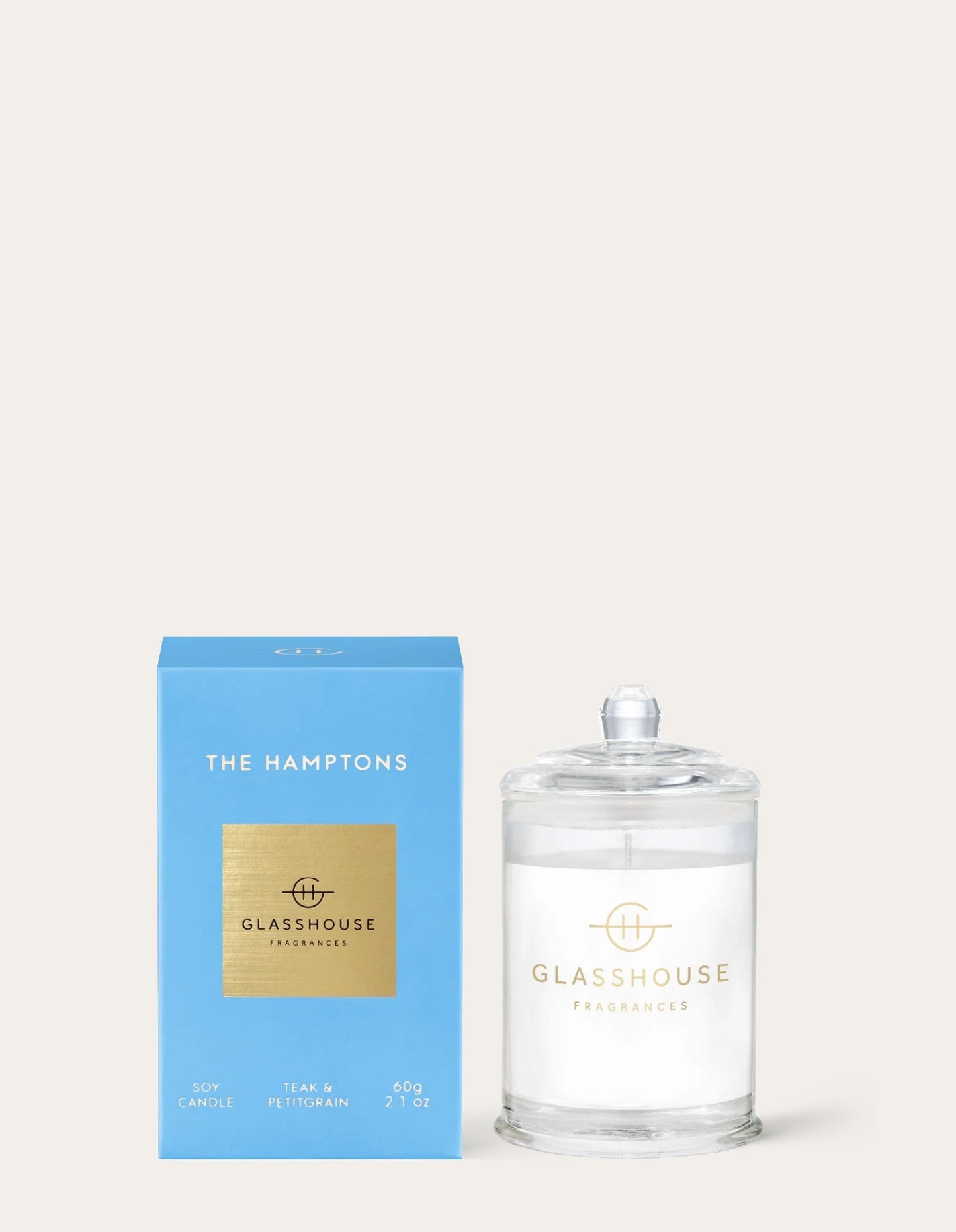 Candle 60g - The Hamptons - Glasshouse Fragrances