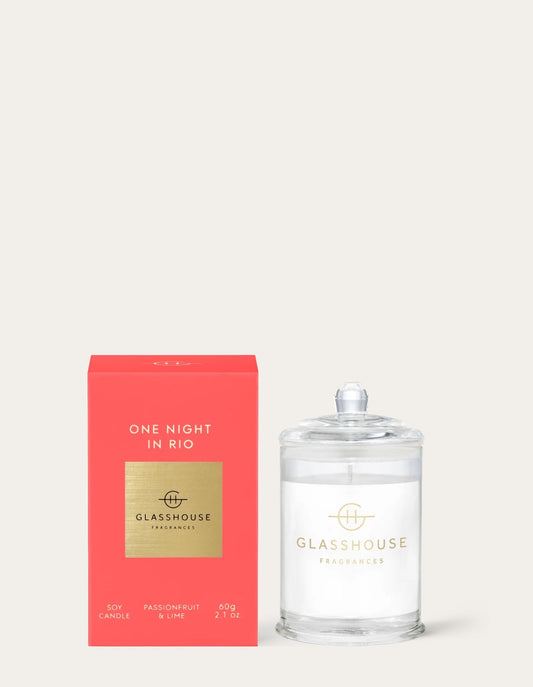 Bougie 60 g - Une nuit à Rio - Glasshouse Fragrances