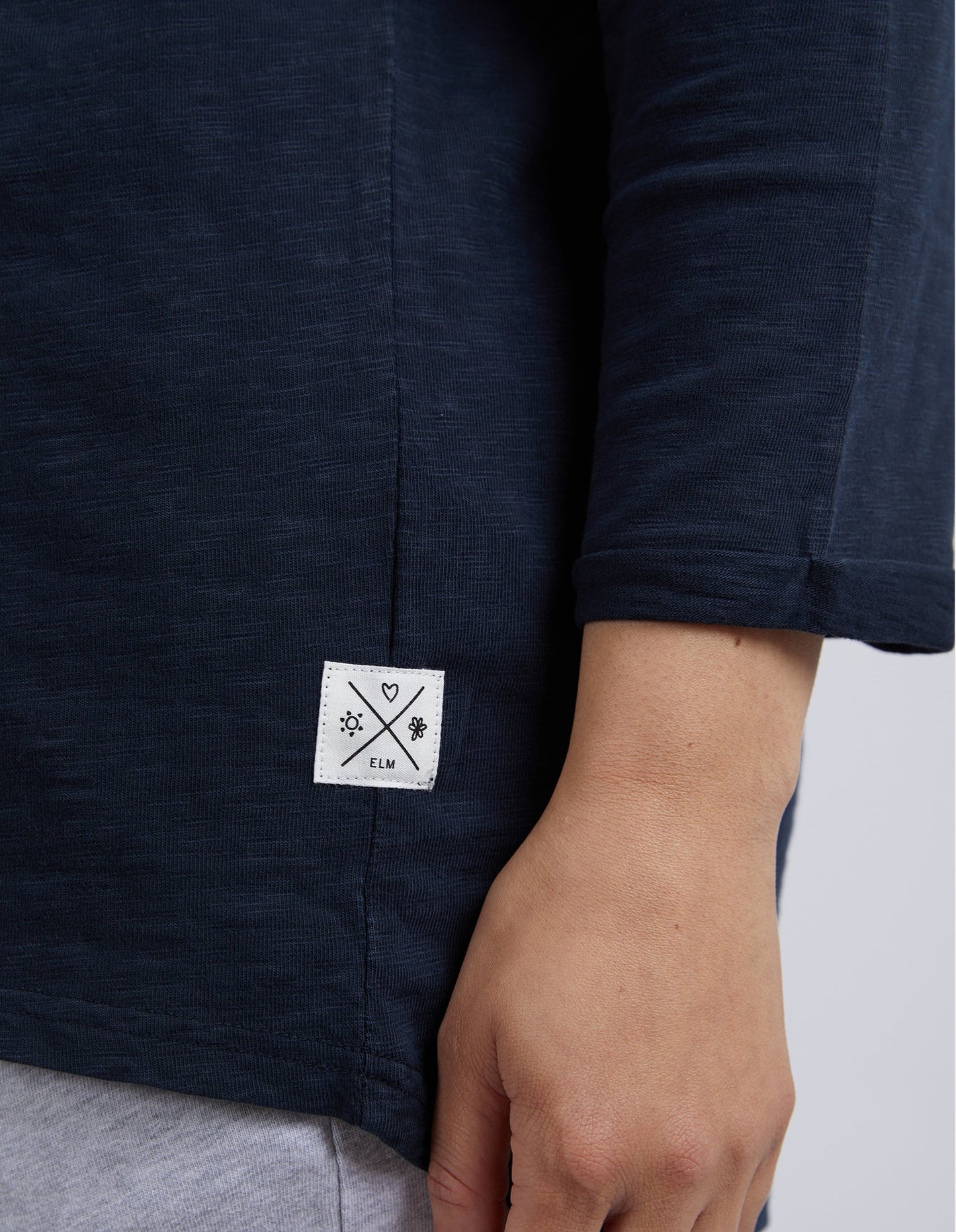 Annie 3/4 Sleeve Tee - Navy - Elm Lifestyle