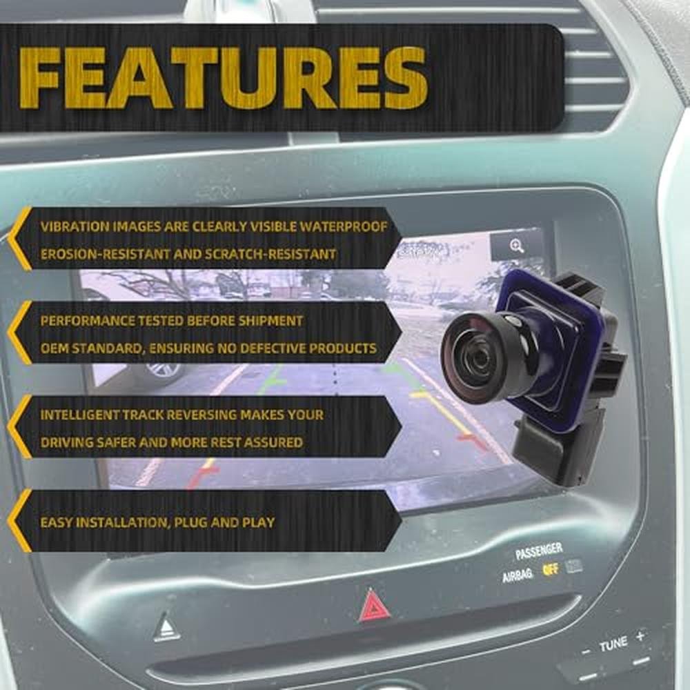 Dasbecan Backup Camera Replacement Compatible with Ford Explorer 2011 2012 2013 2014 2015 Replaces Number BB5Z-19G490-A EB5Z-19G490-A FL1T-19G490-AC