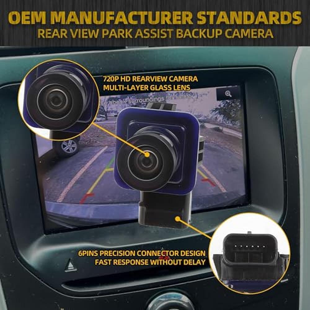 Dasbecan Backup Camera Replacement Compatible with Ford Explorer 2011 2012 2013 2014 2015 Replaces Number BB5Z-19G490-A EB5Z-19G490-A FL1T-19G490-AC