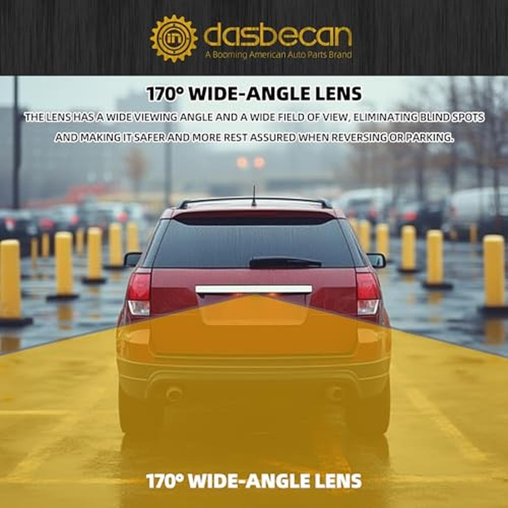 Dasbecan Backup Camera Replacement Compatible with Ford Explorer 2011 2012 2013 2014 2015 Replaces Number BB5Z-19G490-A EB5Z-19G490-A FL1T-19G490-AC