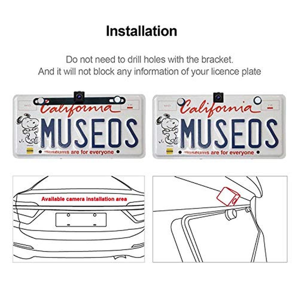 ATOTO AC-HD02LR 720P Rearview Camera with Live Rearview, HD Picture Quality, Night Vision/Waterproof, Compatible with ATOTO X10 / S8 /F7 /A6 / A5 Series. Not Compatible with P5/ P8/P9