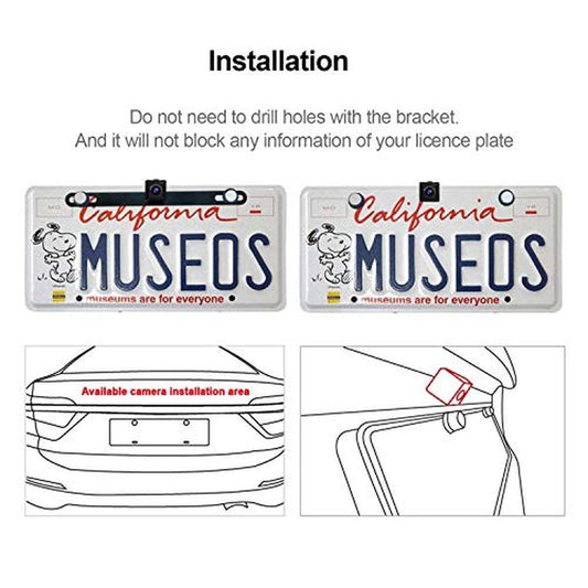 ATOTO AC-HD02LR 720P Rearview Camera with Live Rearview, HD Picture Quality, Night Vision/Waterproof, Compatible with ATOTO X10 / S8 /F7 /A6 / A5 Series. Not Compatible with P5/ P8/P9