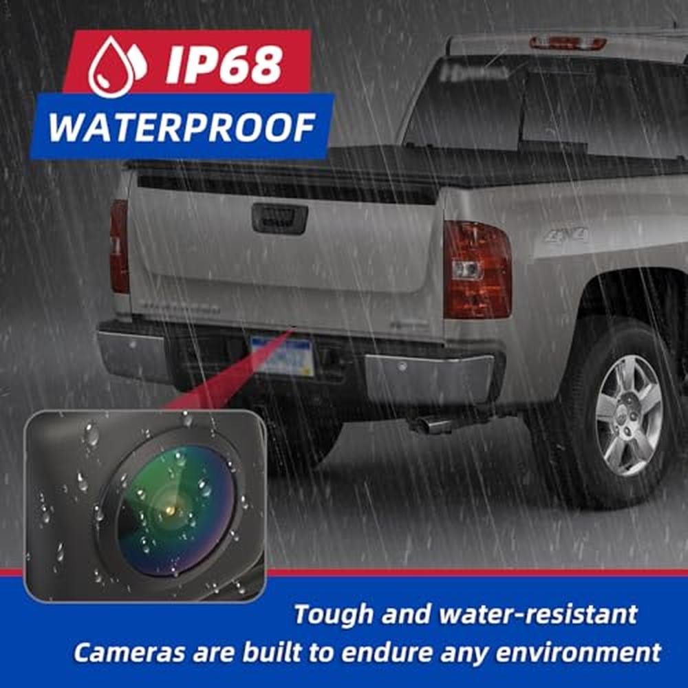 Backup Camera Rear View Camera Compatible with 2014 2015 Chevy Silverado Cheyenne GMC Sierra 1500 2500 HD 3500 HD Replaces # 22803702 23306741