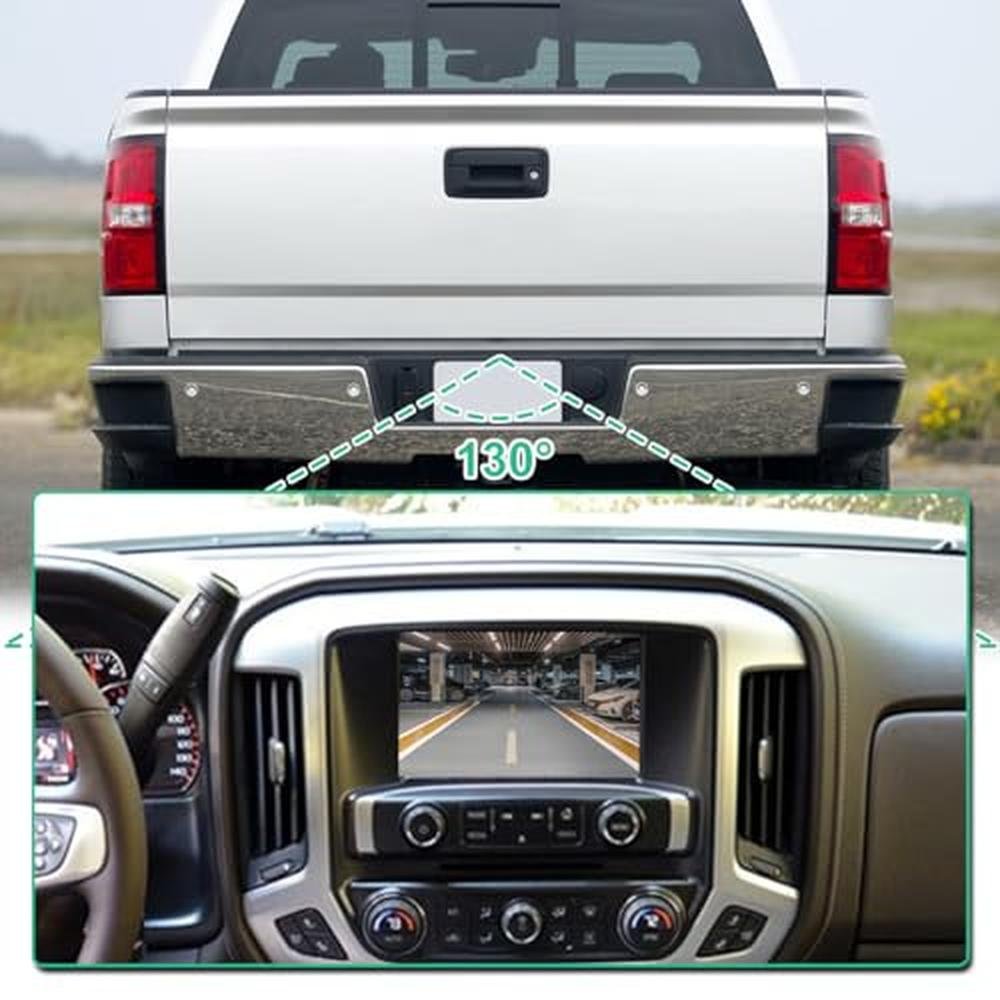 23306741 Backup Camera Rear View Camera Compatible with 2014-2015 Chevy Silverado Cheyenne GMC Sierra 1500 2500 HD 3500 HD, Replaces #22803702, 84143039, 590082, PAC13 by GreenYi