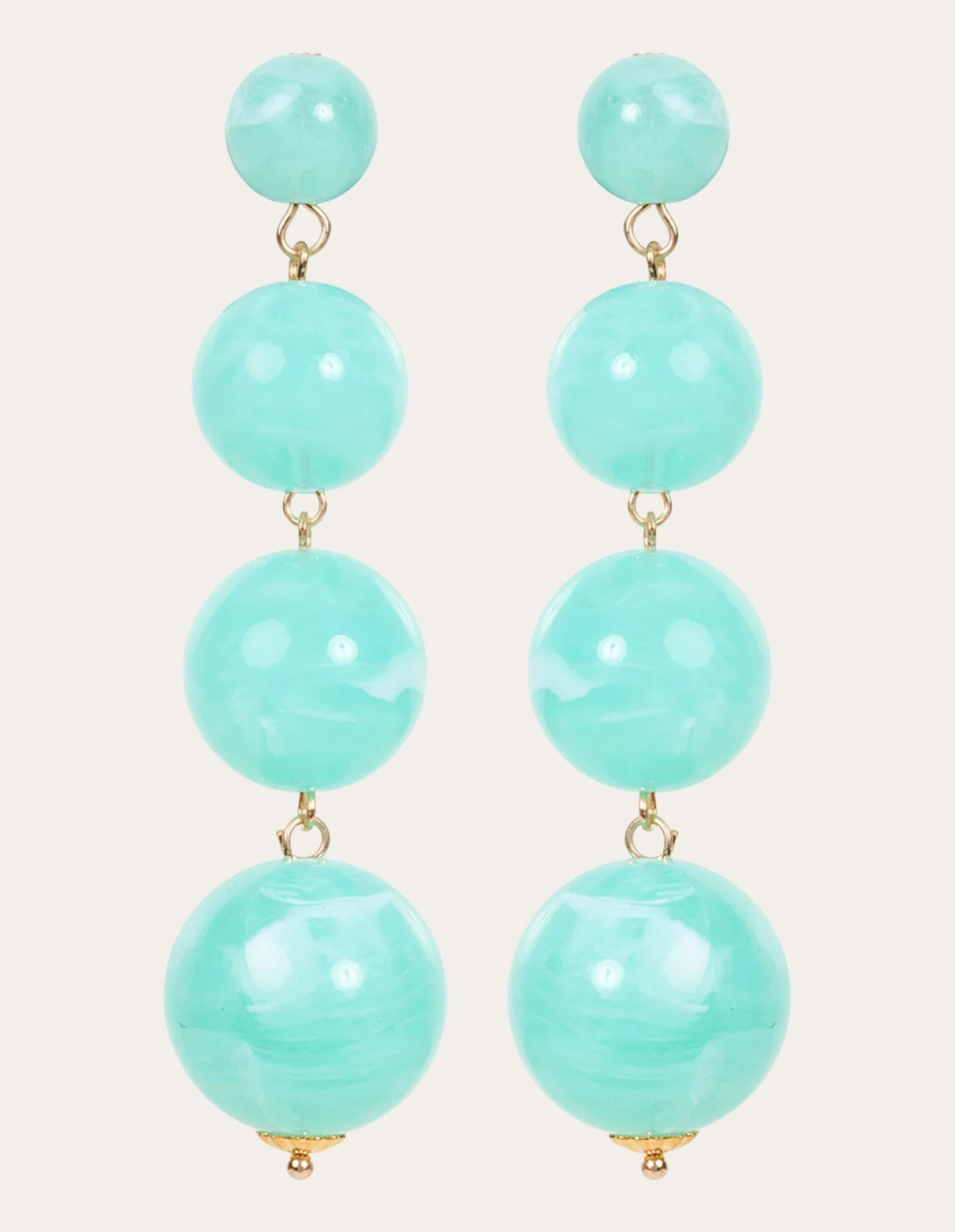 Boucles d'oreilles Baja Bead - Menthe - Haven 