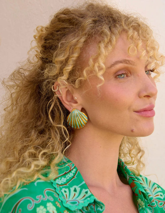 Brasilia Blue Earring - Shell - Haven