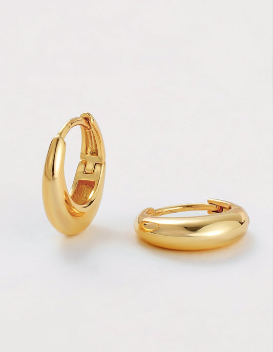 Cleo Hoop Earring Small - Gold - Zafino