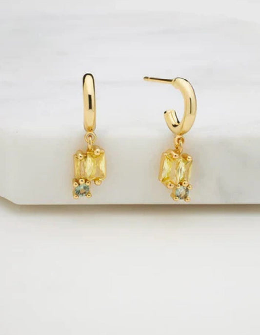 Boucle d'oreille Elenore - Olive - Zafino