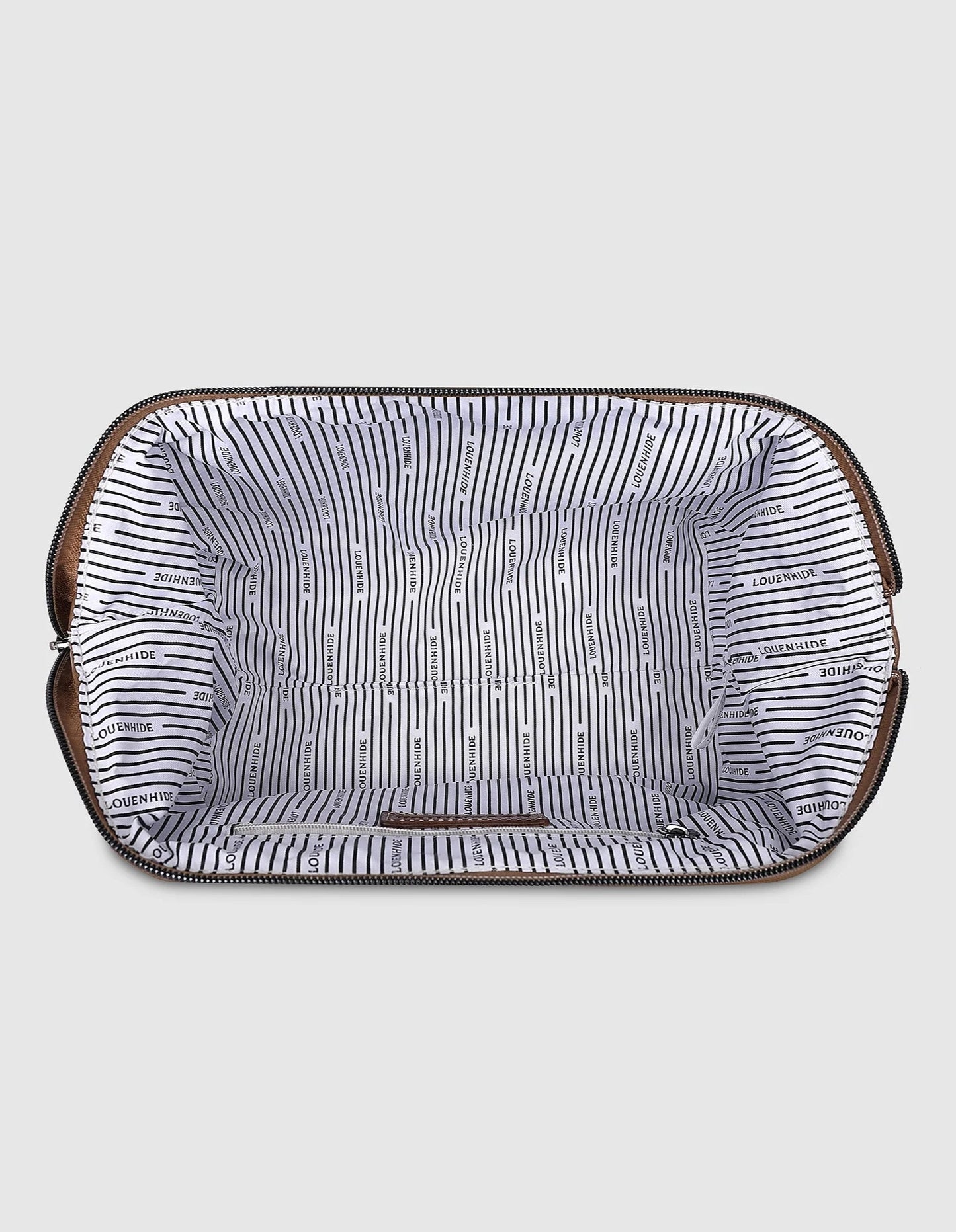 Trousse de toilette Gilbert pour homme - Nylon café - Louenhide