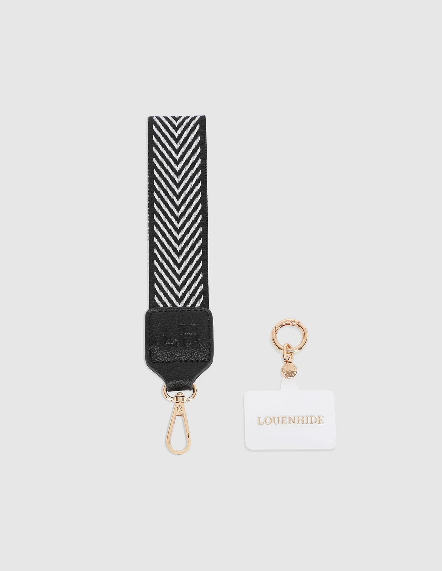 Iris Keyring with Phone Attachment - Black - Louenhide