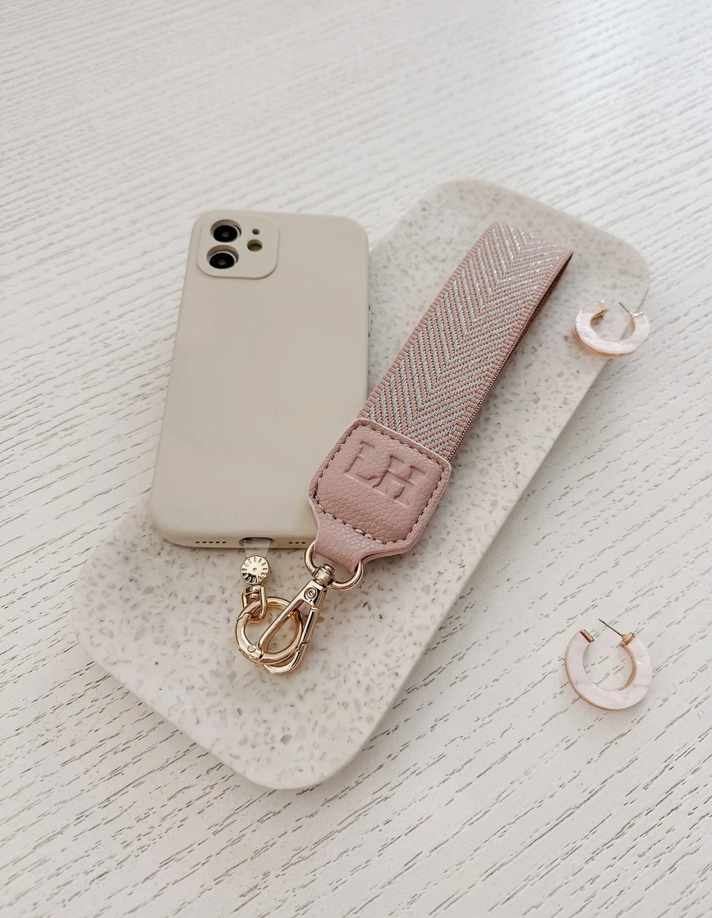 Iris Keyring with Phone Attachment - Pink - Louenhide