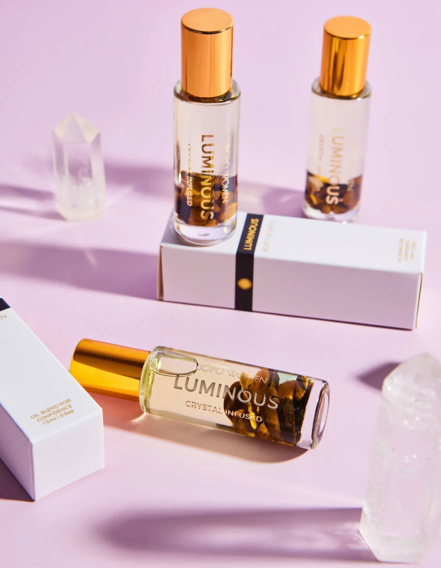 Roll-on parfumé en cristal lumineux 15 ml - Bopo Femme