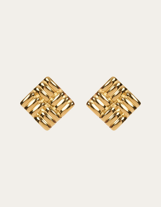 Melenia Clip On Earring - Square Clip - Eb&Ive