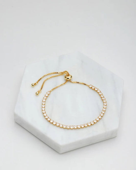 Bracelet de tennis Nikki - Or - Zafino