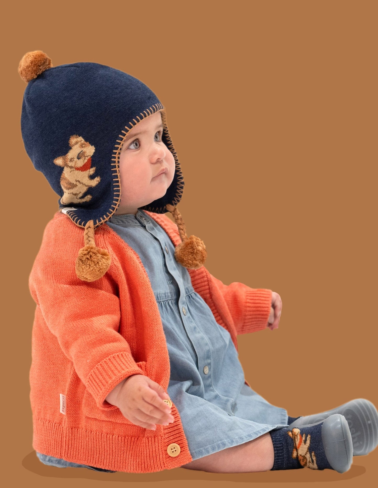 L'heure du conte avec des cache-oreilles bio - Bouledogue français - Toshi