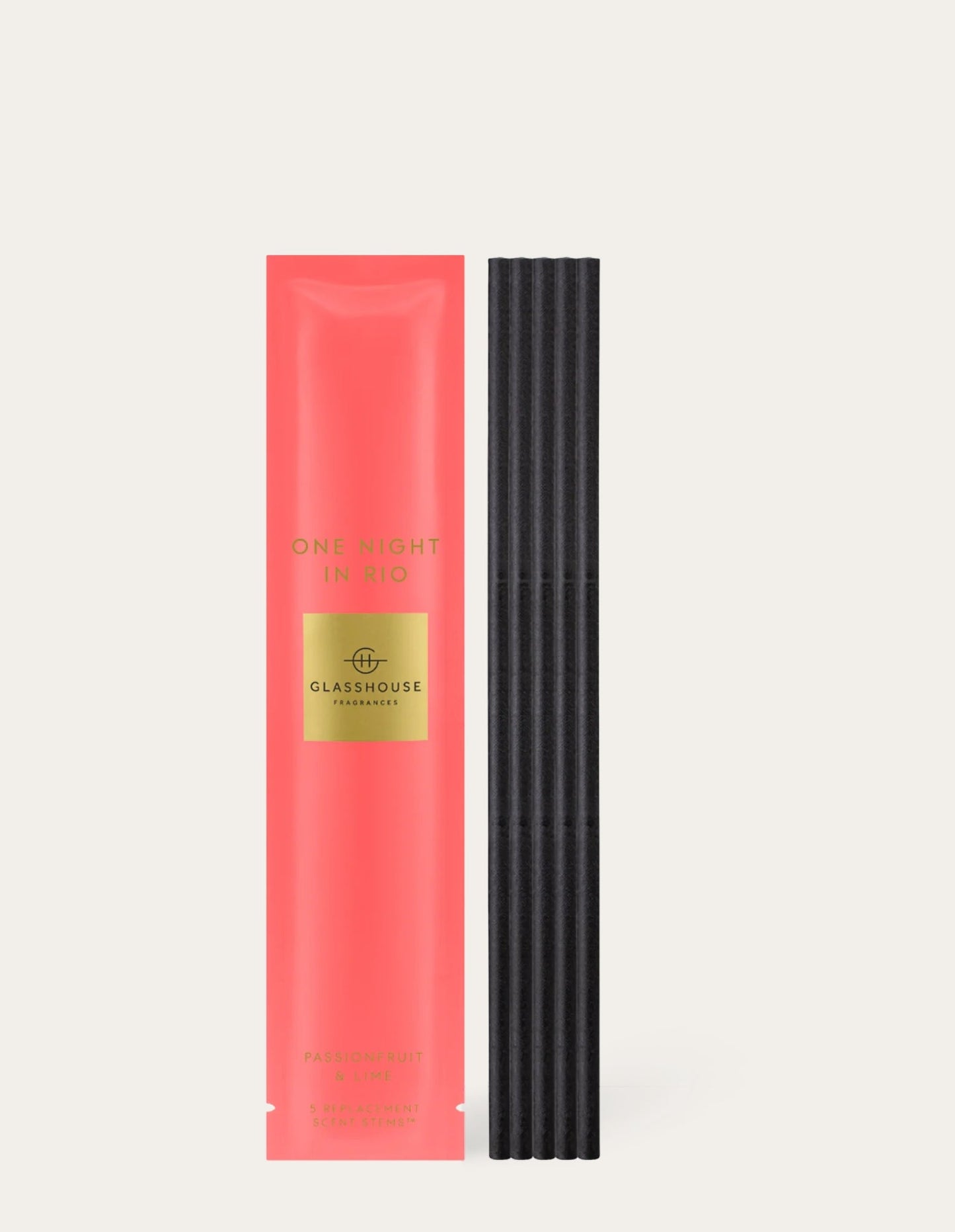 5 tiges de rechange pour parfum - Une nuit à Rio - Glasshouse Fragrances
