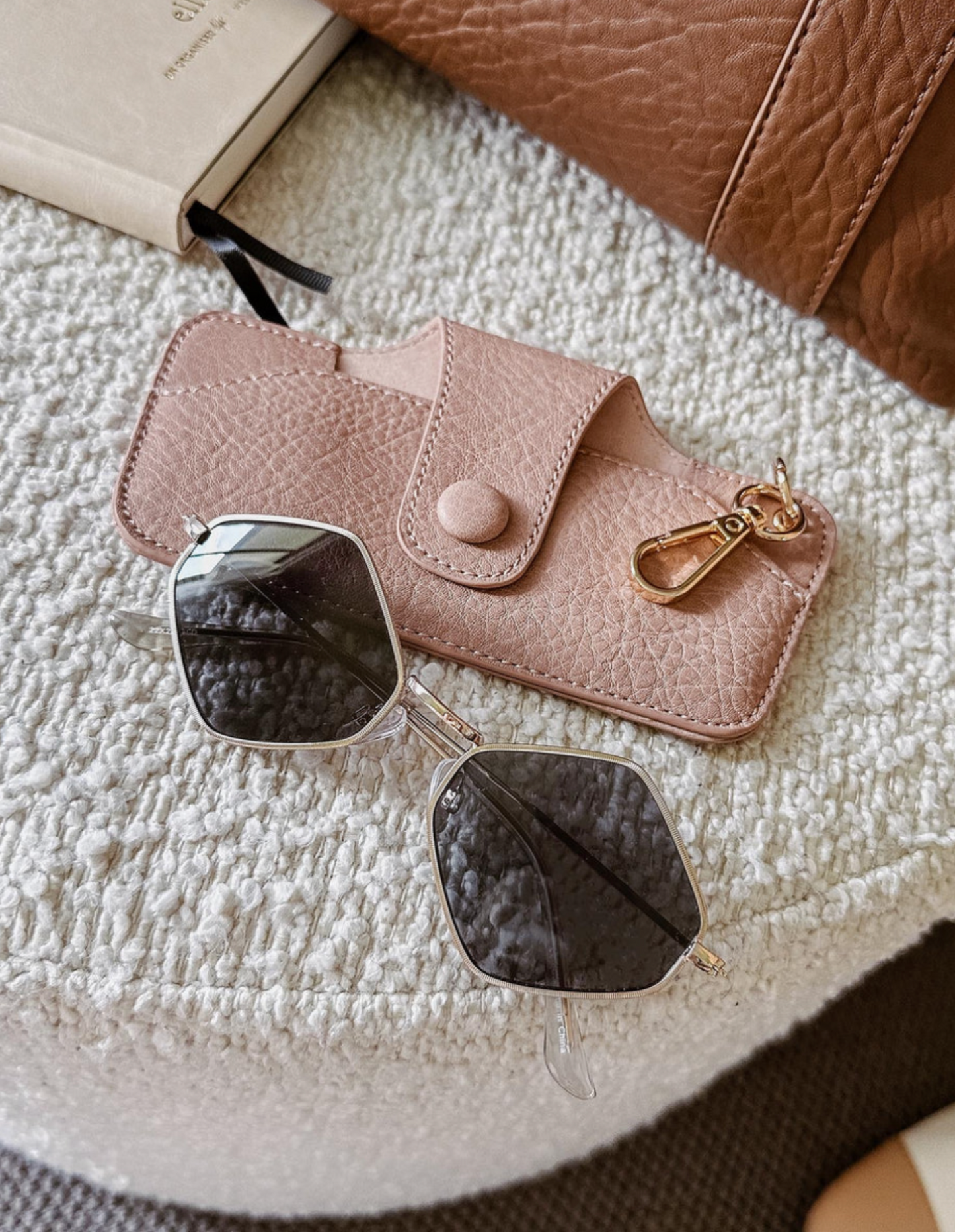 Étui à lunettes de soleil Skittle - Blush - Louenhide