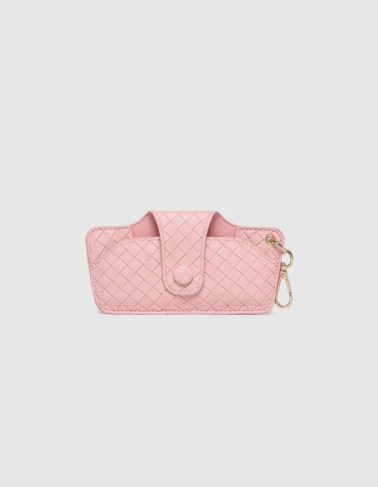 Skittle Sunglasses Case - Woven Pastel Pink - Louenhide