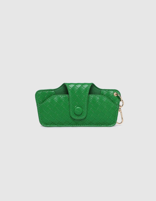 Skittle Sunglasses Case - Woven Green - Louenhide
