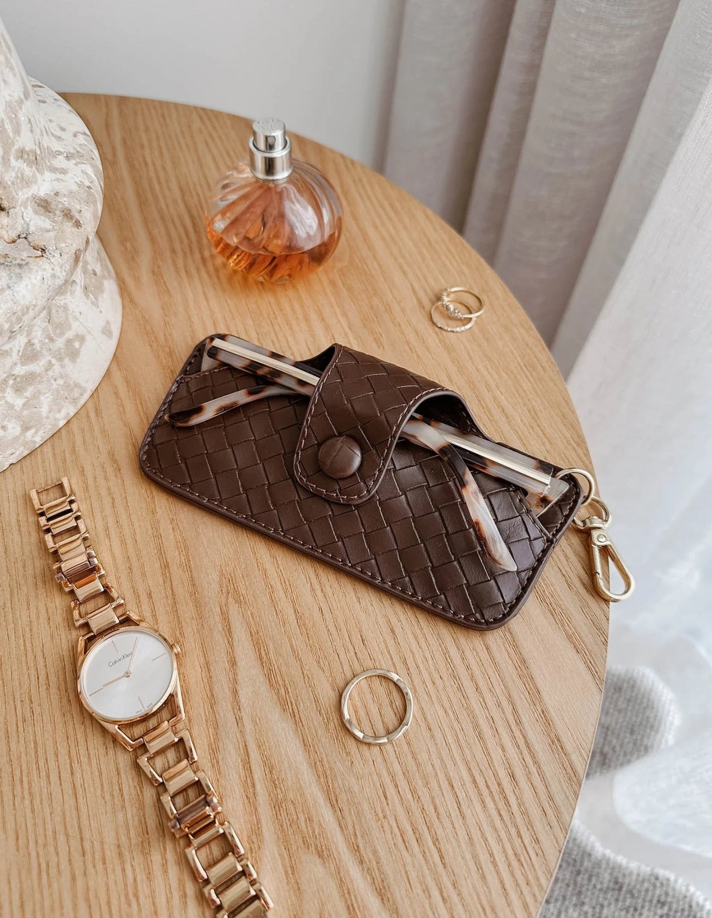 Étui à lunettes de soleil Skittle - Tissé Chocolat - Louenhide