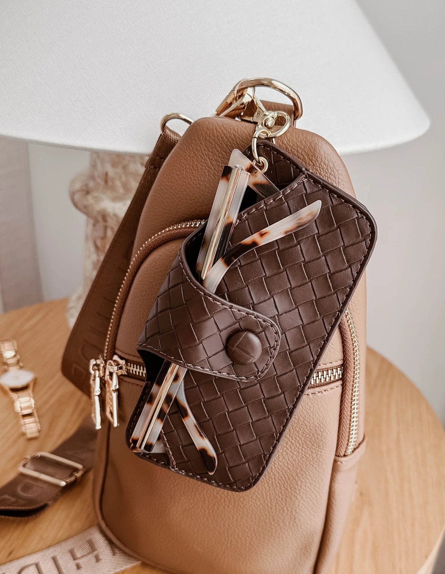 Étui à lunettes de soleil Skittle - Tissé Chocolat - Louenhide