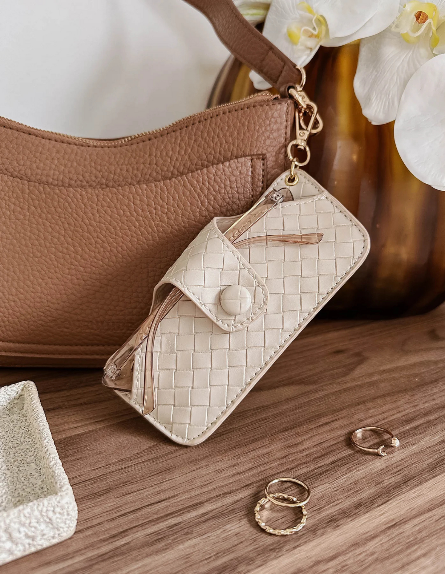 Étui à lunettes de soleil Skittle - Tissé vanille - Louenhide