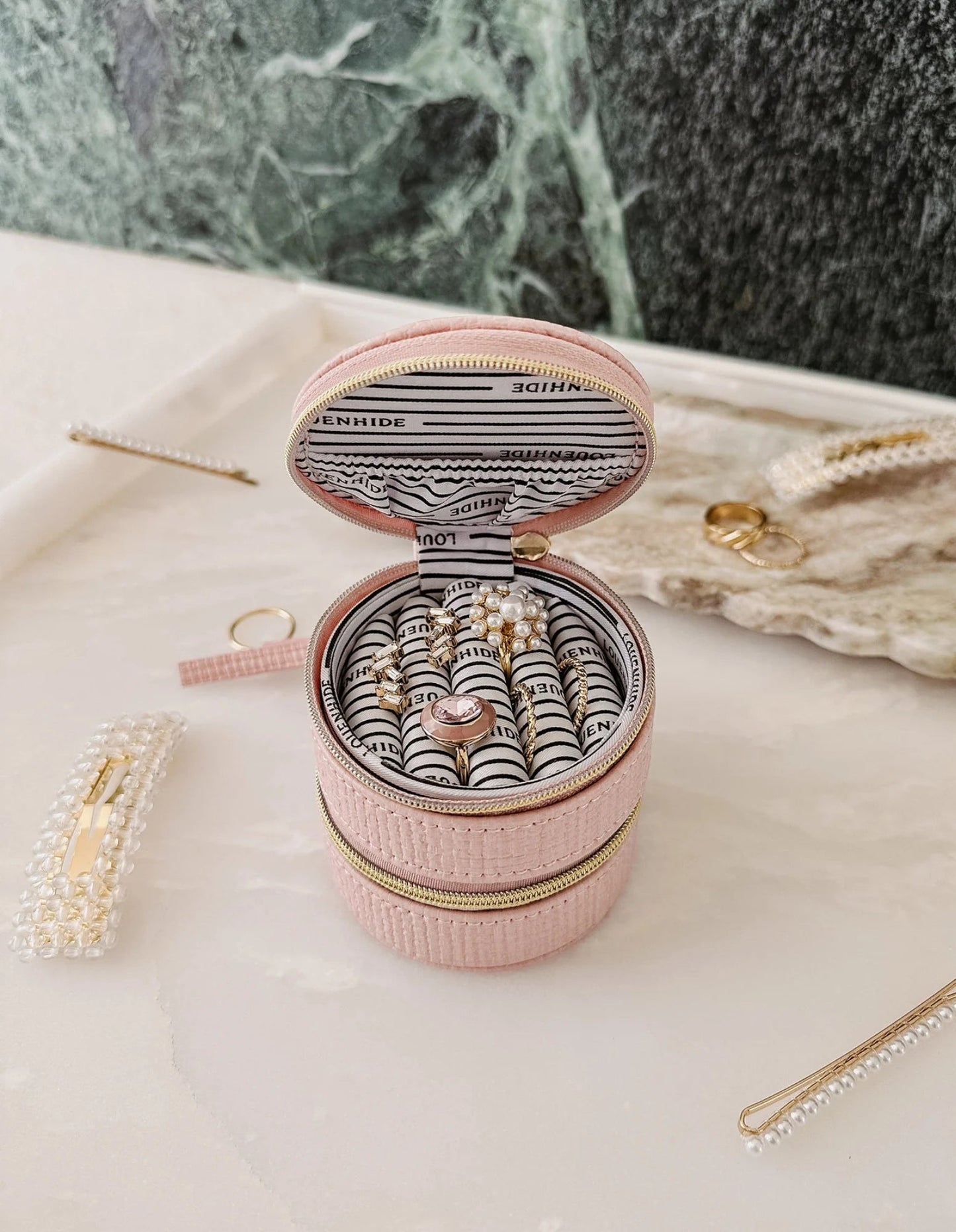 Sofia Jewellery Box - Pale Pink - Louenhide
