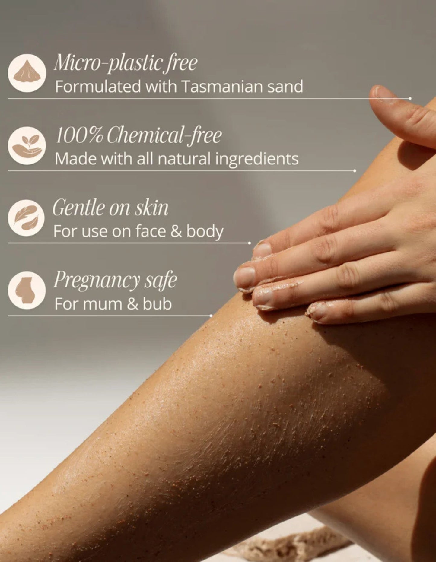 Tasmanian Sand Scrub 150g - Trois Guerriers