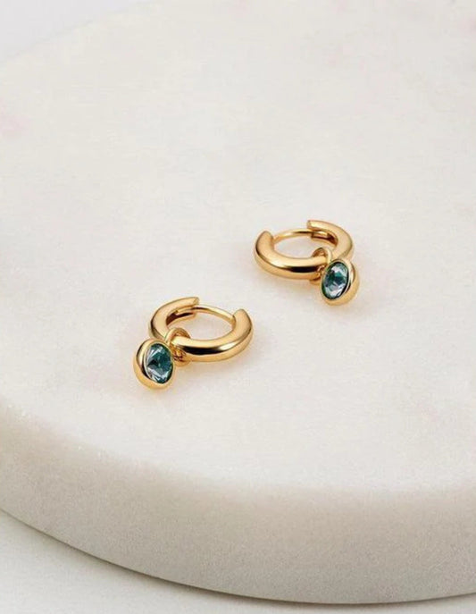 Boucle d'oreille Tess - Grise - Zafino