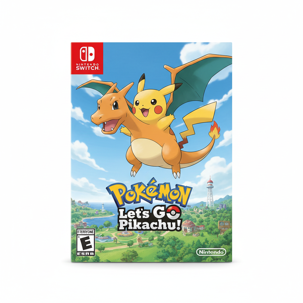 Pokemon Let's Go Pikachu Nintendo Switch game box front