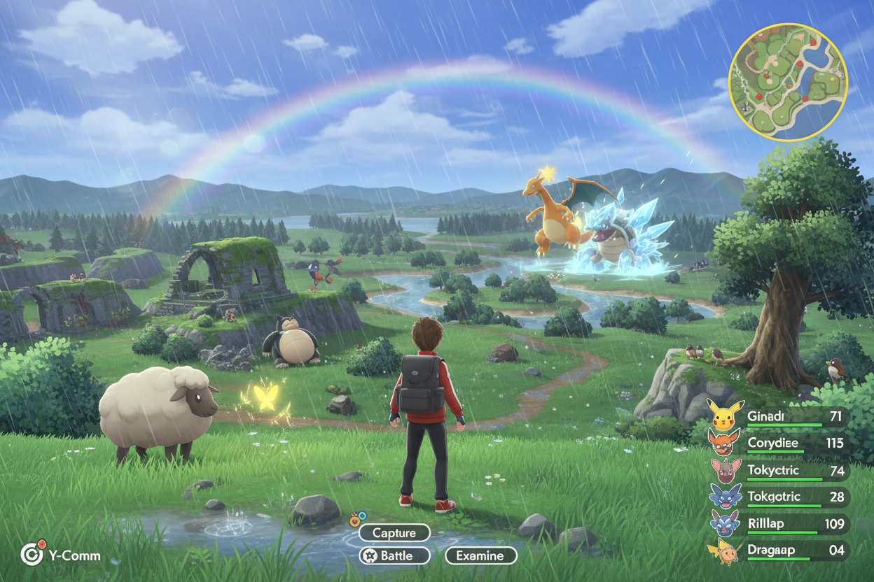 Pokemon Sword Wild Area exploration