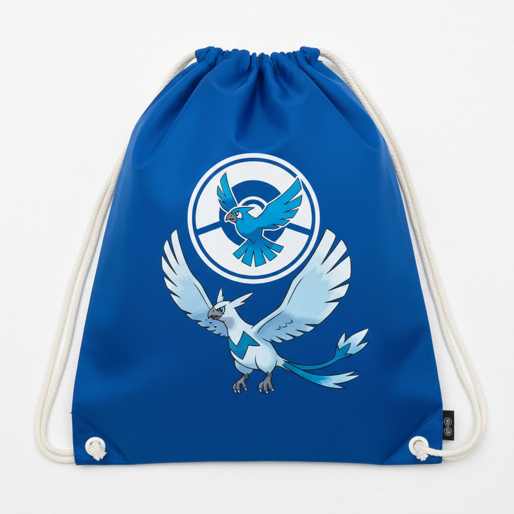 Team Mystic Drawstring Bag Front View