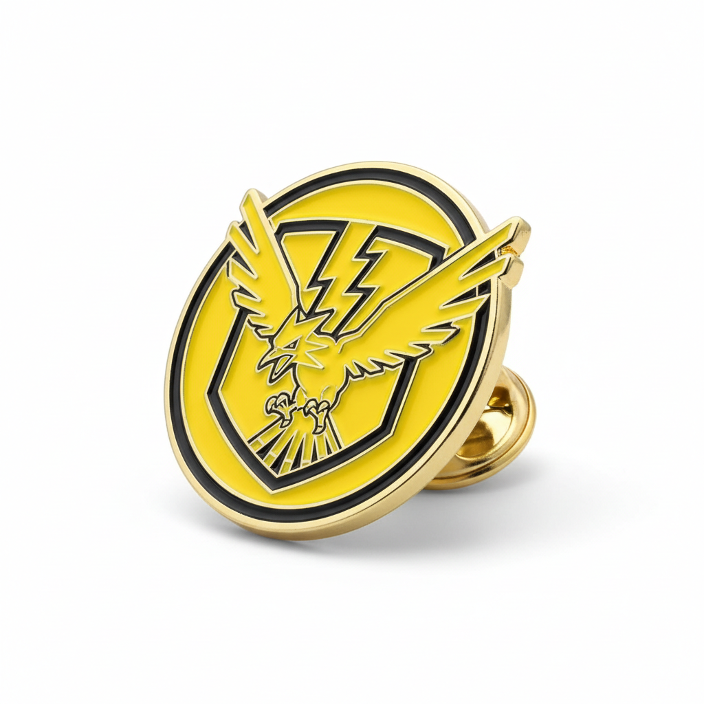 Team Instinct Enamel Pin Angled View