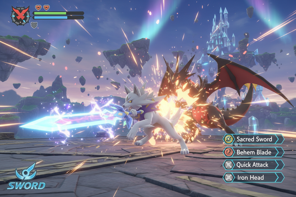 Pokemon Sword legendary Zacian battle