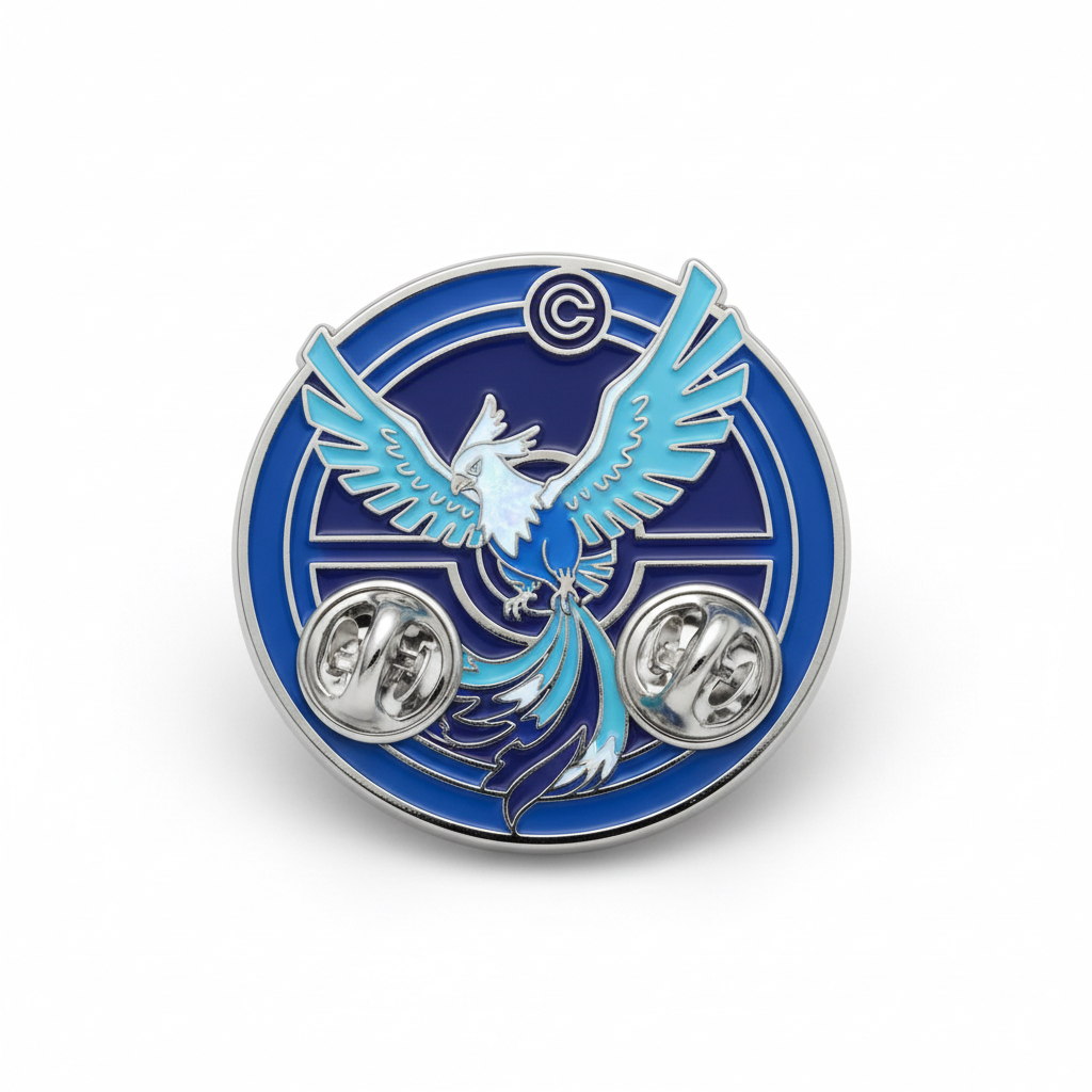 Team Mystic Enamel Pin Back View