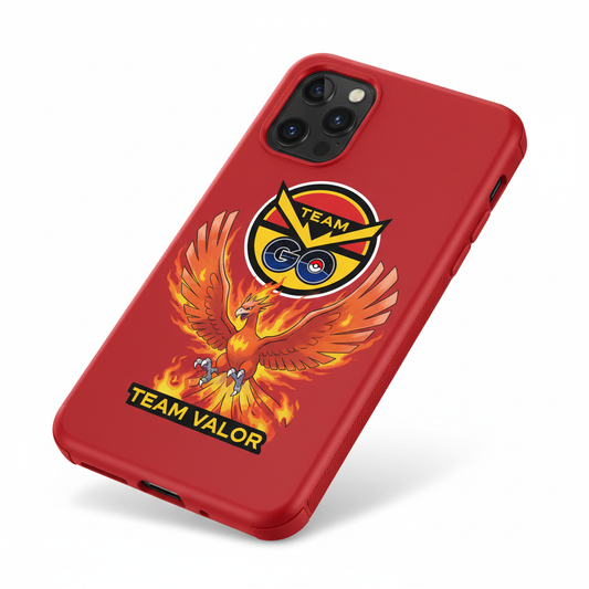 Team Valor Phone Case Angled View