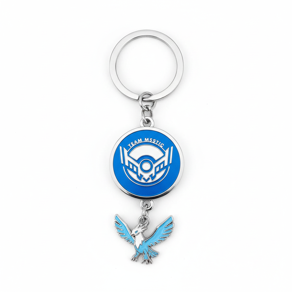 Team Mystic Keychain Front View