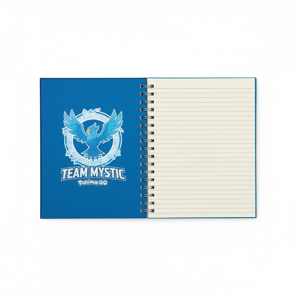 Team Mystic Notebook Open Pages